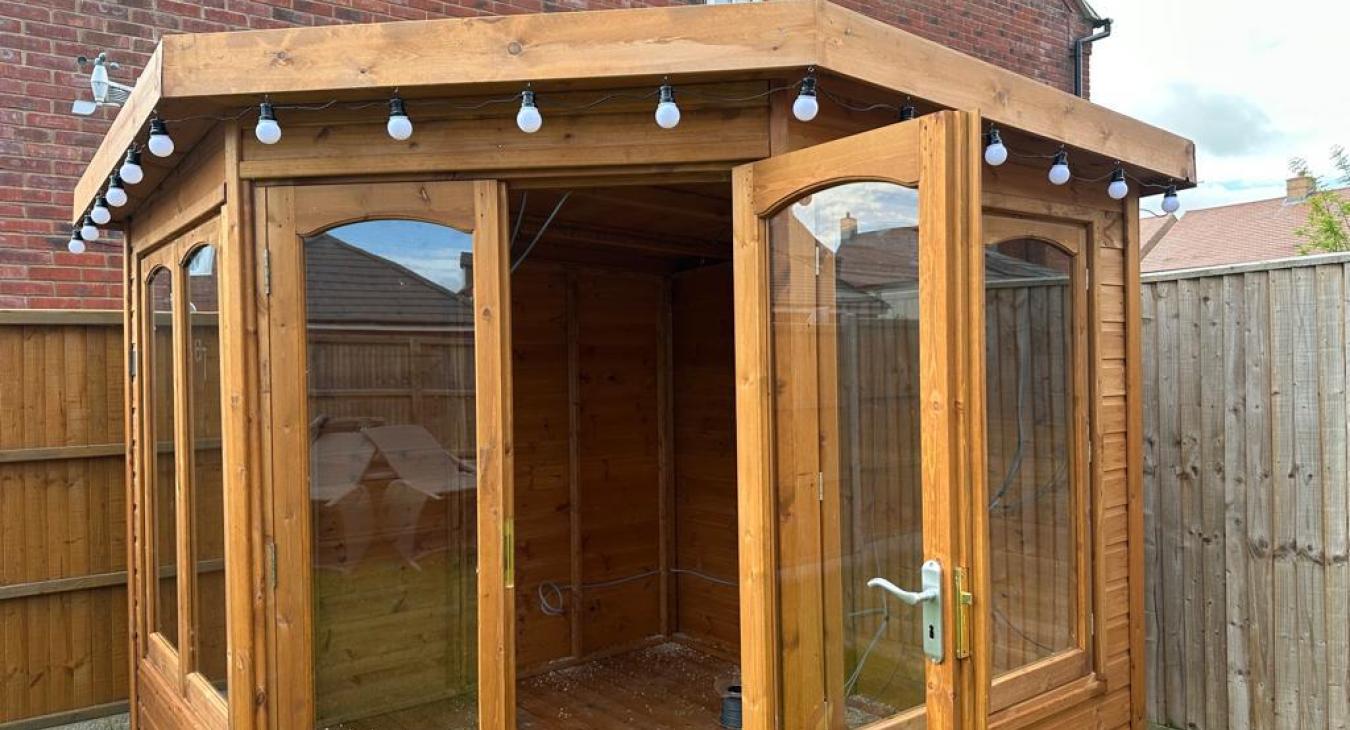 (Before) Garden room installation in Bedford