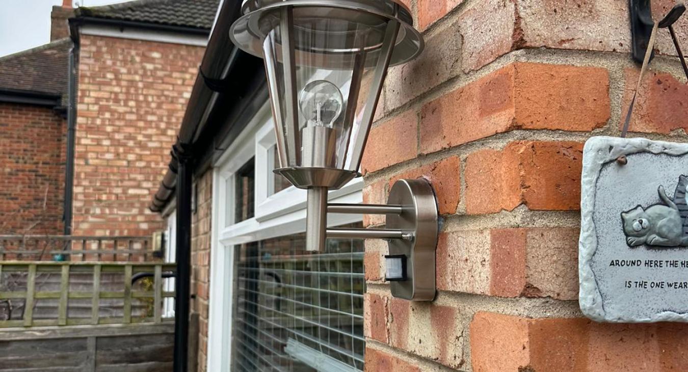 Outdoor lighting installed in Bedford