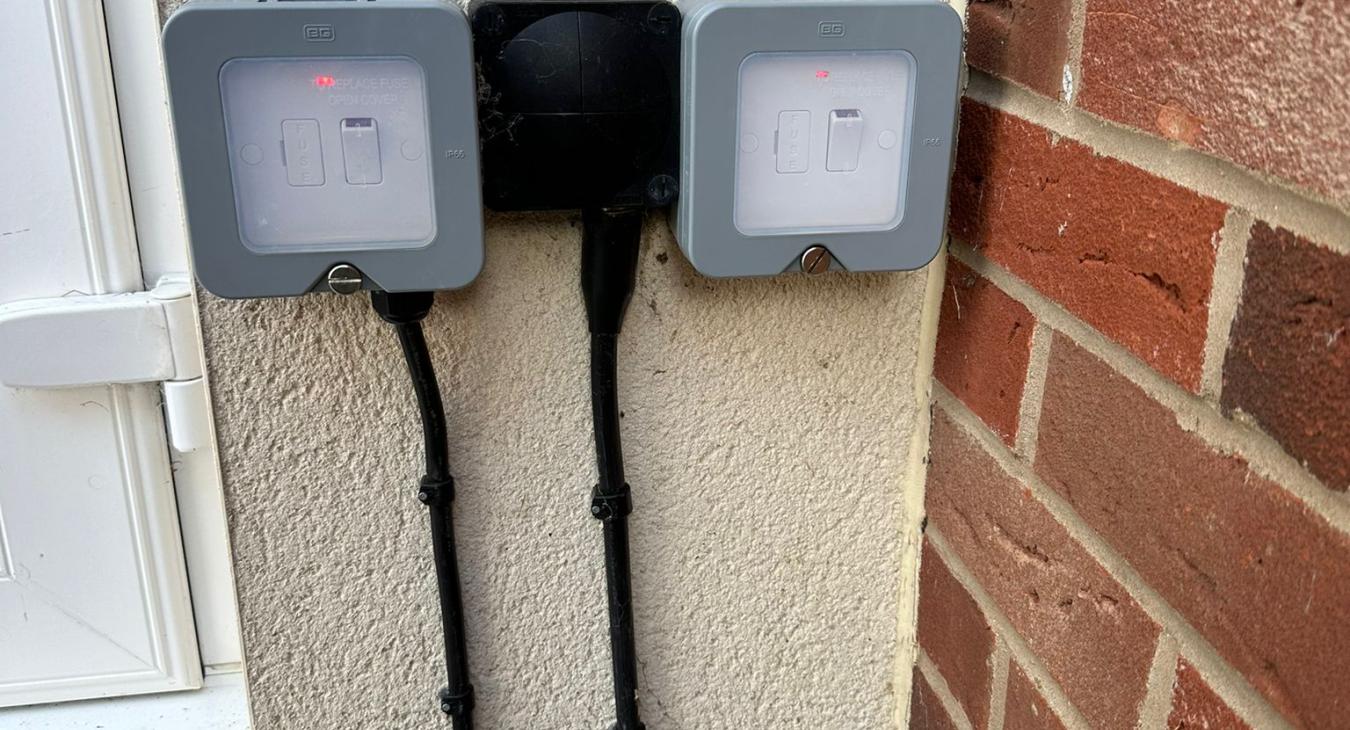 Outdoor Socket Installation in Bromham by NRG Electrical Services