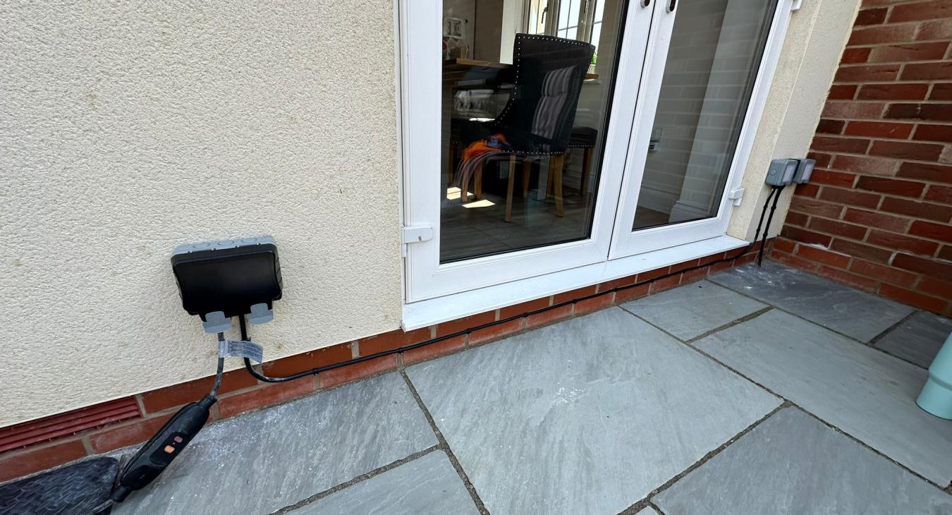 Outdoor Socket Installation in Bromham by NRG Electrical Services